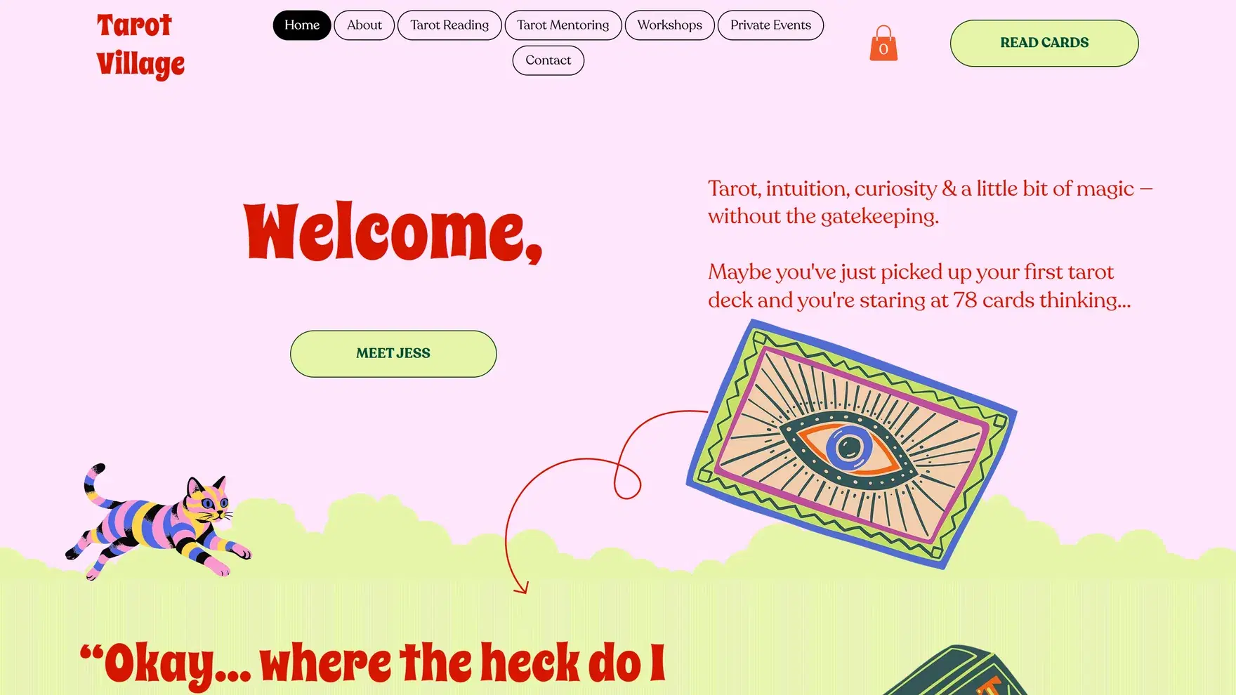 Tarot Village website